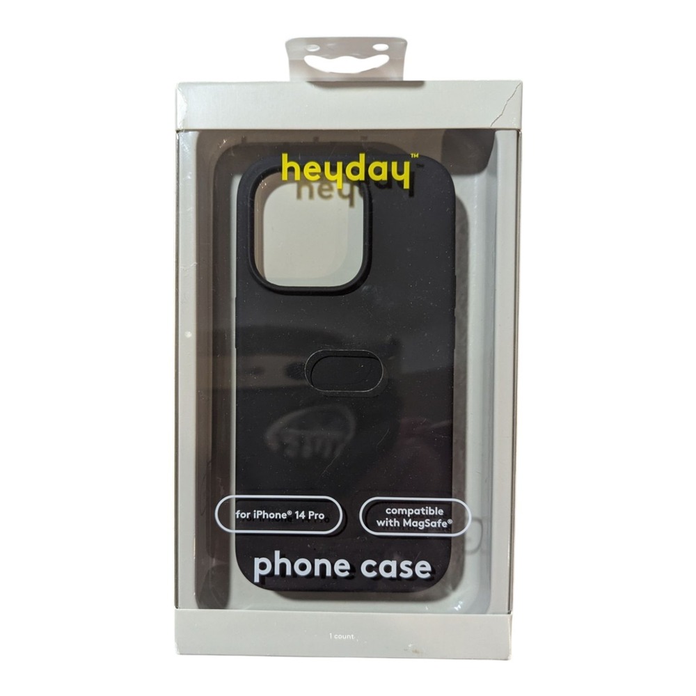 K3. heyday Silicone MageSafe Case For Apple iPhone 14 Pro -‎ Black